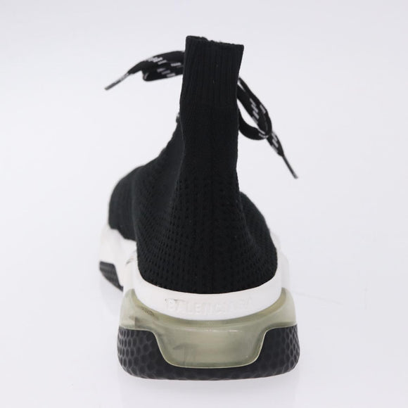 BALENCIAGA Sneakers Speed Trainer Shoes Canvas Black Auth 202736M