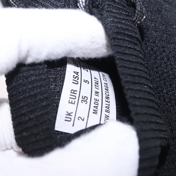 BALENCIAGA Sneakers Speed Trainer Shoes Canvas Black Auth 202736M