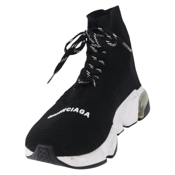 BALENCIAGA Sneakers Speed Trainer Shoes Canvas Black Auth 202736M