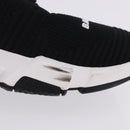 BALENCIAGA Sneakers Speed Trainer Shoes Canvas Black Auth 202736M-23