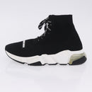 BALENCIAGA Sneakers Speed Trainer Shoes Canvas Black Auth 202736M-24