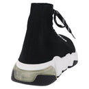 BALENCIAGA Sneakers Speed Trainer Shoes Canvas Black Auth 202736M-3