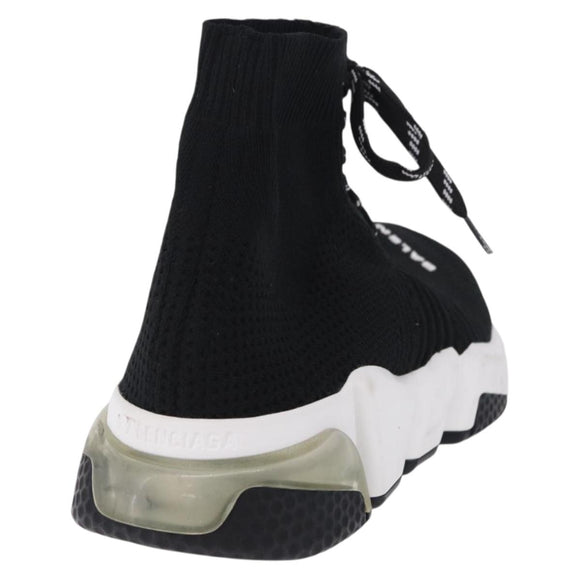 BALENCIAGA Sneakers Speed Trainer Shoes Canvas Black Auth 202736M