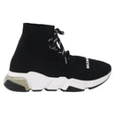 BALENCIAGA Sneakers Speed Trainer Shoes Canvas Black Auth 202736M-4