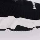 BALENCIAGA Sneakers Speed Trainer Shoes Canvas Black Auth 202736M-5