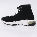 BALENCIAGA Sneakers Speed Trainer Shoes Canvas Black Auth 202736M-6