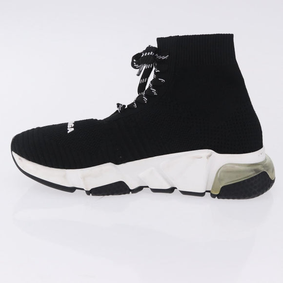 BALENCIAGA Sneakers Speed Trainer Shoes Canvas Black Auth 202736M