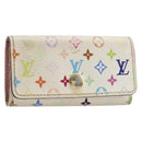 LOUIS VUITTON Monogram Multicolor Multicles 4 Key Case White M93731 Auth 202746-1