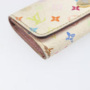 LOUIS VUITTON Monogram Multicolor Multicles 4 Key Case White M93731 Auth 202746-14