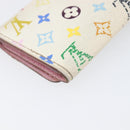 LOUIS VUITTON Monogram Multicolor Multicles 4 Key Case White M93731 Auth 202746-16