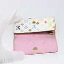 LOUIS VUITTON Monogram Multicolor Multicles 4 Key Case White M93731 Auth 202746-18