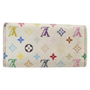 LOUIS VUITTON Monogram Multicolor Multicles 4 Key Case White M93731 Auth 202746-2