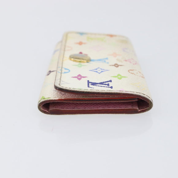 LOUIS VUITTON Monogram Multicolor Multicles 4 Key Case White M93731 Auth 202746