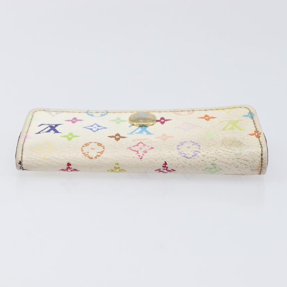 LOUIS VUITTON Monogram Multicolor Multicles 4 Key Case White M93731 Auth 202746