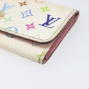 LOUIS VUITTON Monogram Multicolor Multicles 4 Key Case White M93731 Auth 202746-8