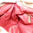 Coach Shoulder Bag Nylon 2way Beige Gold Auth 202750A-22
