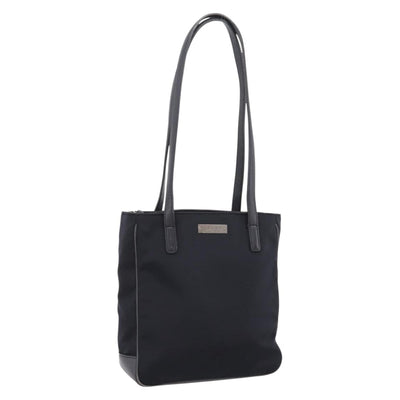 Coach Tote Bag Nylon Black Silver Auth 202757A