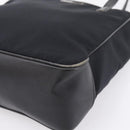 Coach Tote Bag Nylon Black Silver Auth 202757A-10