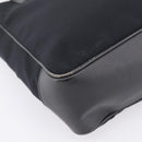 Coach Tote Bag Nylon Black Silver Auth 202757A-11