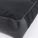 Coach Tote Bag Nylon Black Silver Auth 202757A-12