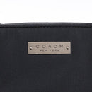 Coach Tote Bag Nylon Black Silver Auth 202757A-14