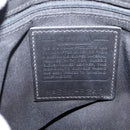 Coach Tote Bag Nylon Black Silver Auth 202757A-15
