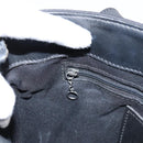 Coach Tote Bag Nylon Black Silver Auth 202757A-19