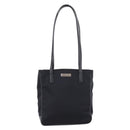 Coach Tote Bag Nylon Black Silver Auth 202757A-2