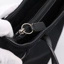 Coach Tote Bag Nylon Black Silver Auth 202757A-21