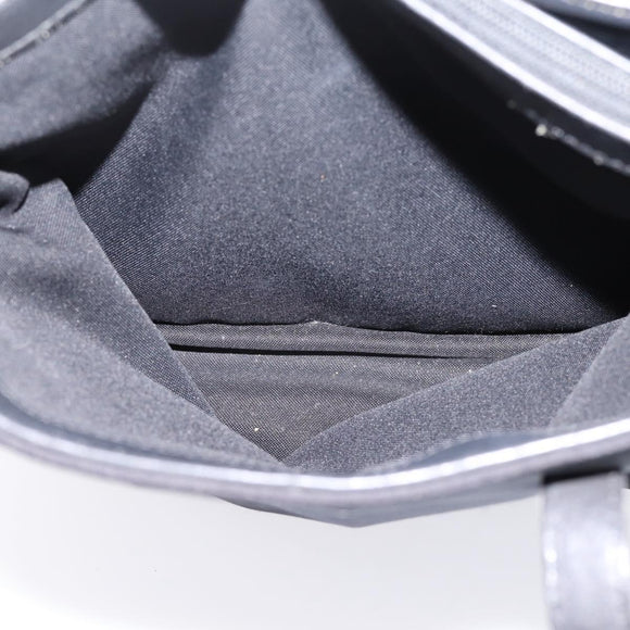 Coach Tote Bag Nylon Black Silver Auth 202757A