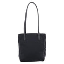 Coach Tote Bag Nylon Black Silver Auth 202757A-3