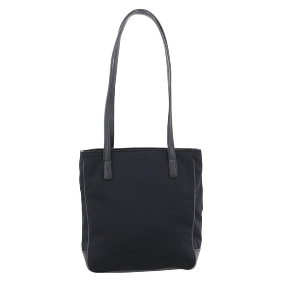 Coach Tote Bag Nylon Black Silver Auth 202757A