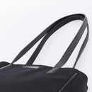 Coach Tote Bag Nylon Black Silver Auth 202757A-8