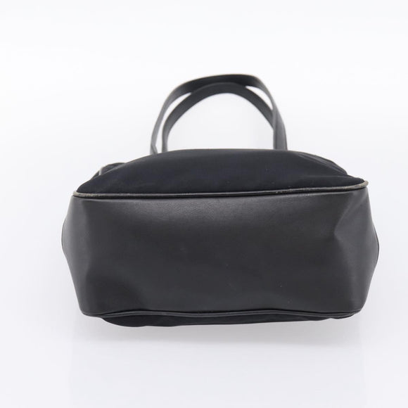 Coach Tote Bag Nylon Black Silver Auth 202757A