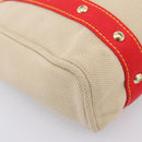 LOUIS VUITTON Antigua Cabas MM Tote Bag Beige Red M40035 LV Auth 202767-15