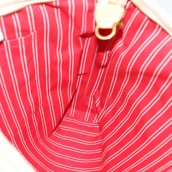 LOUIS VUITTON Antigua Cabas MM Tote Bag Beige Red M40035 LV Auth 202767