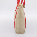 LOUIS VUITTON Antigua Cabas MM Tote Bag Beige Red M40035 LV Auth 202767-3