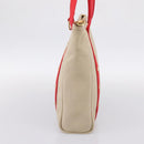 LOUIS VUITTON Antigua Cabas MM Tote Bag Beige Red M40035 LV Auth 202767-4