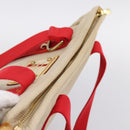 LOUIS VUITTON Antigua Cabas MM Tote Bag Beige Red M40035 LV Auth 202767-6