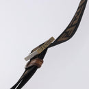 FENDI Zucca Canvas Shoulder Bag Brown Black Auth 202768-17