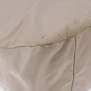Salvatore Ferragamo Hand Bag Nylon 2way Beige Silver Auth 202769-18