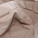 Salvatore Ferragamo Hand Bag Nylon 2way Beige Silver Auth 202769-26