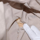 Salvatore Ferragamo Hand Bag Nylon 2way Beige Silver Auth 202769-27