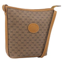 GUCCI Micro GG Supreme Shoulder Bag PVC Beige Gold Auth 202771-1