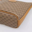 GUCCI Micro GG Supreme Shoulder Bag PVC Beige Gold Auth 202771-10