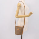 GUCCI Micro GG Supreme Shoulder Bag PVC Beige Gold Auth 202771-20
