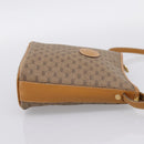 GUCCI Micro GG Supreme Shoulder Bag PVC Beige Gold Auth 202771-5