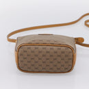 GUCCI Micro GG Supreme Shoulder Bag PVC Beige Gold Auth 202771-9