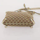 GUCCI GG Canvas Shoulder Bag Nylon 2 Set Beige Black Auth 202774-16
