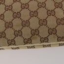 GUCCI GG Canvas Shoulder Bag Nylon 2 Set Beige Black Auth 202774-17